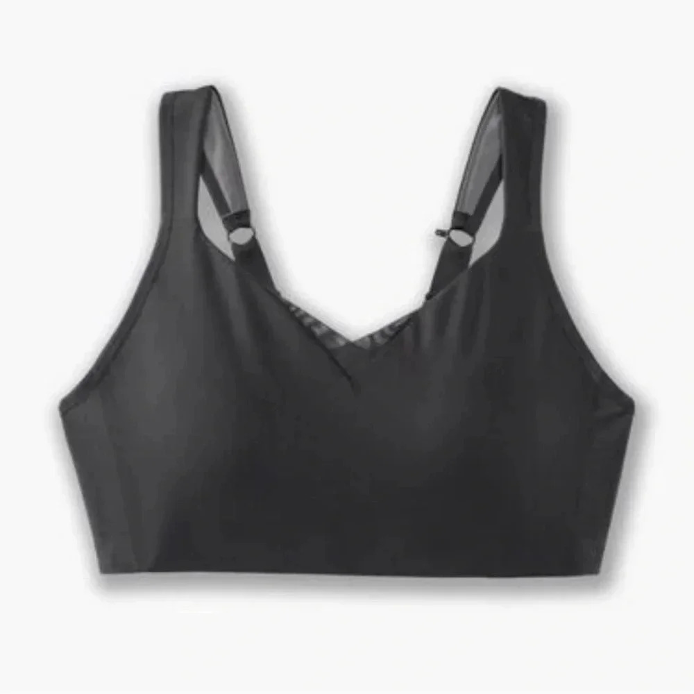 SKU 2 Brooks Women's Drive Convertible Sports Bra 34B Gray Black